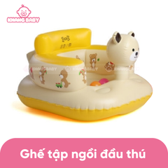 Ghế hơi tập ngồi hình đầu gấu mèo