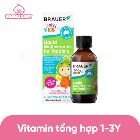 Siro vitamin tổng hợp Brauer baby & kids 100ml 1-3Y