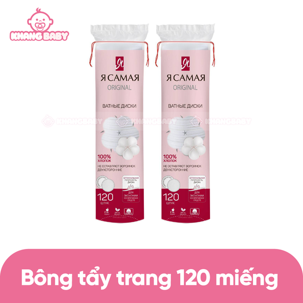 Bông tẩy trang Nga 120 miếng