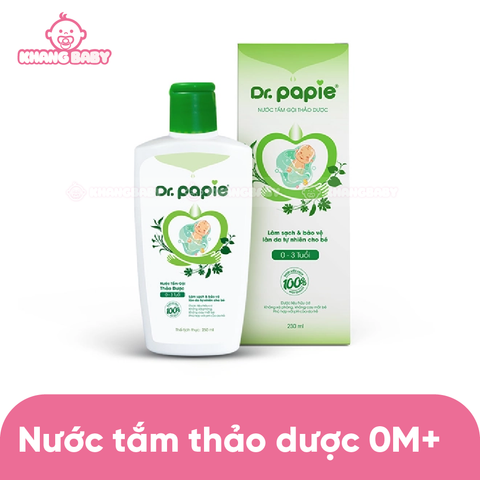 Nước tắm thảo dược Dr Papie 0M+