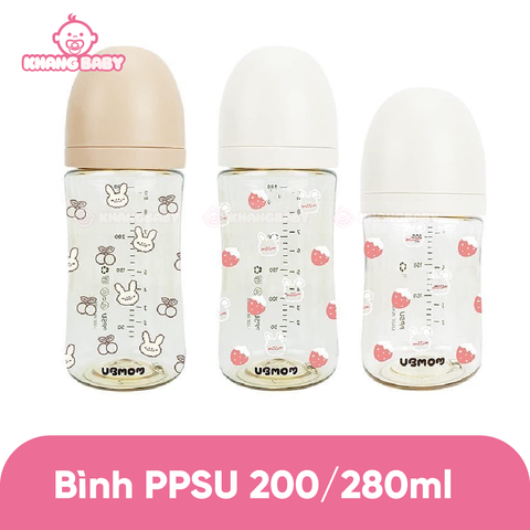 Bình sữa Ubmom họa tiết Hàn Quốc