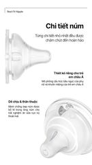 Núm bình sữa silicon Moyuum Real Fit Thế hệ 3