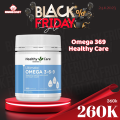 Bổ sung Omega 369 Healthy Care Úc 200 viên