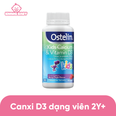 Canxi Ostelin Kids khủng long dạng viên 90 viên 2Y+