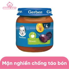 Mận đen nghiền Gerber 4M+