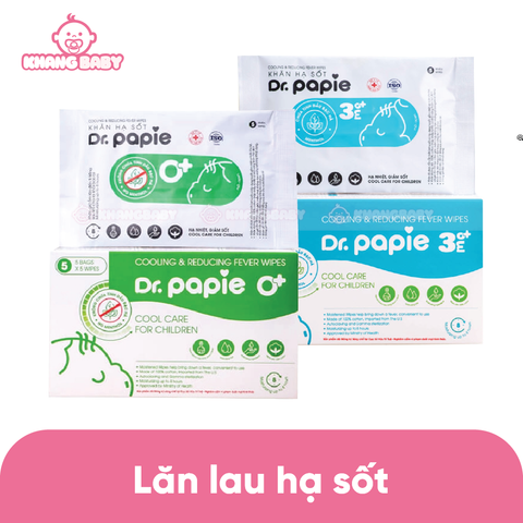 Khăn lau hạ sốt Dr Papie