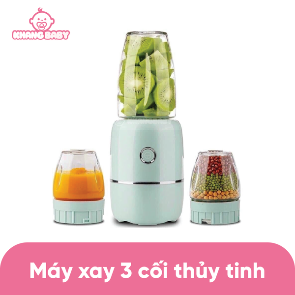 Máy xay đa năng 3 cối thủy tinh