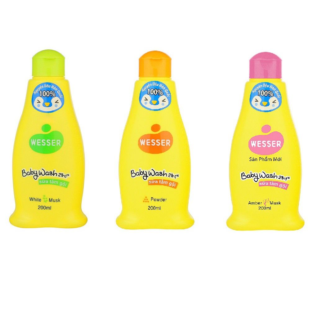 Sữa tắm gội Wesser 2in1