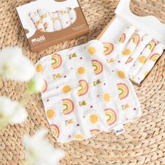 Hộp 6 khăn sữa Premium Bamboo Molli