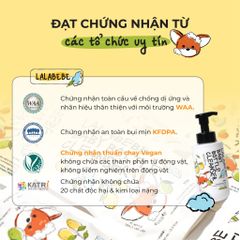 Nước rửa bình tạo bọt thuần chay Lalabebe K-MOM