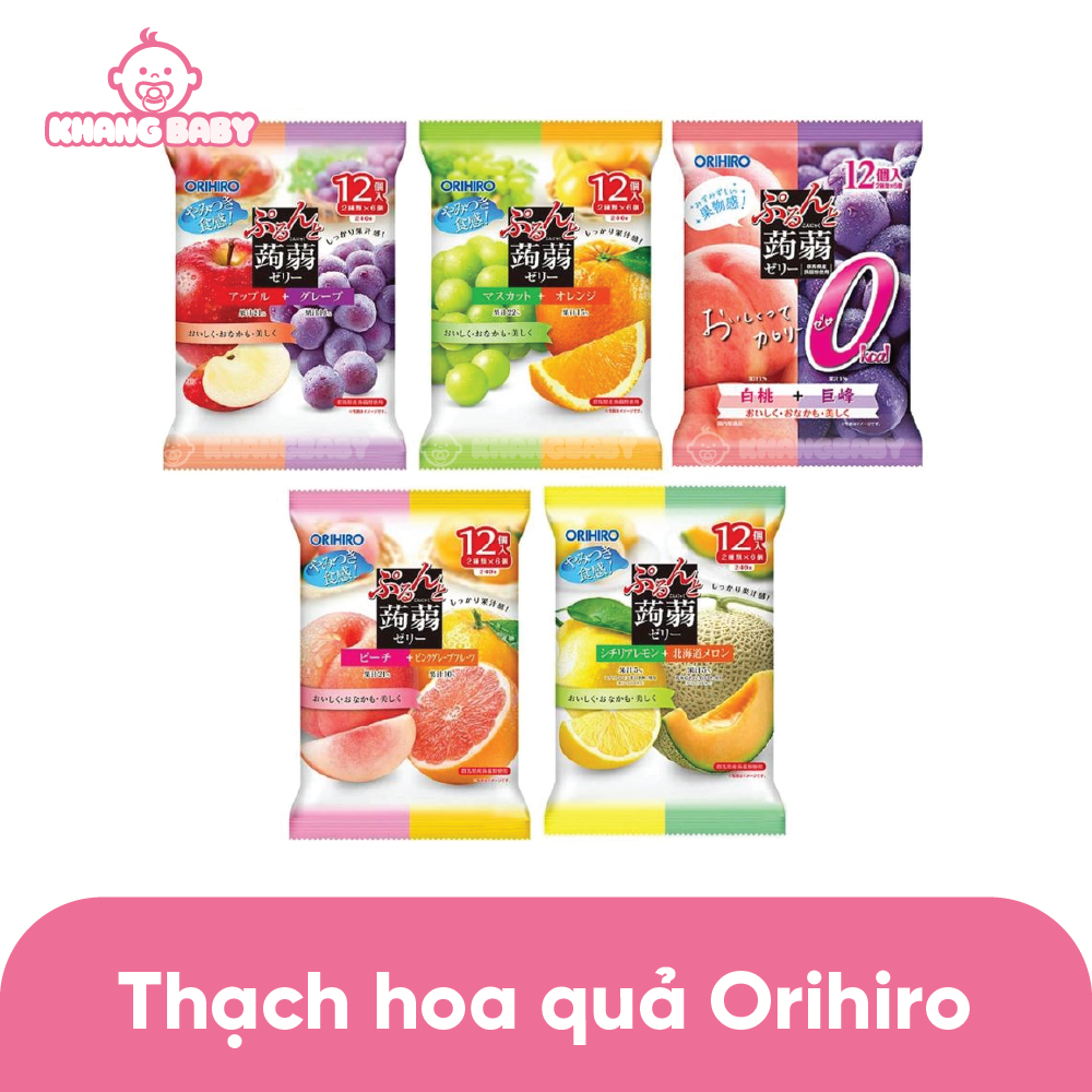 Thạch trái cây Orihiro Nhật gói 120g