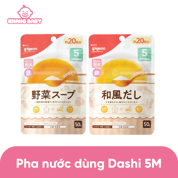 Bột pha nước dùng dashi Pigeon 5M+