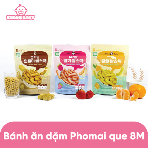 Bánh gạo phomai dạng que Mom Choice 7M