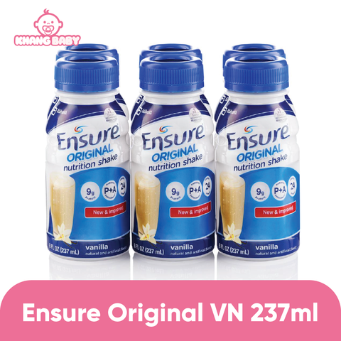 Sữa pha sẵn Ensure Việt vani lốc 6 chai 237ml