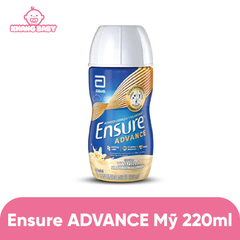 Sữa pha sẵn Ensure Advance Mỹ vani 220ml