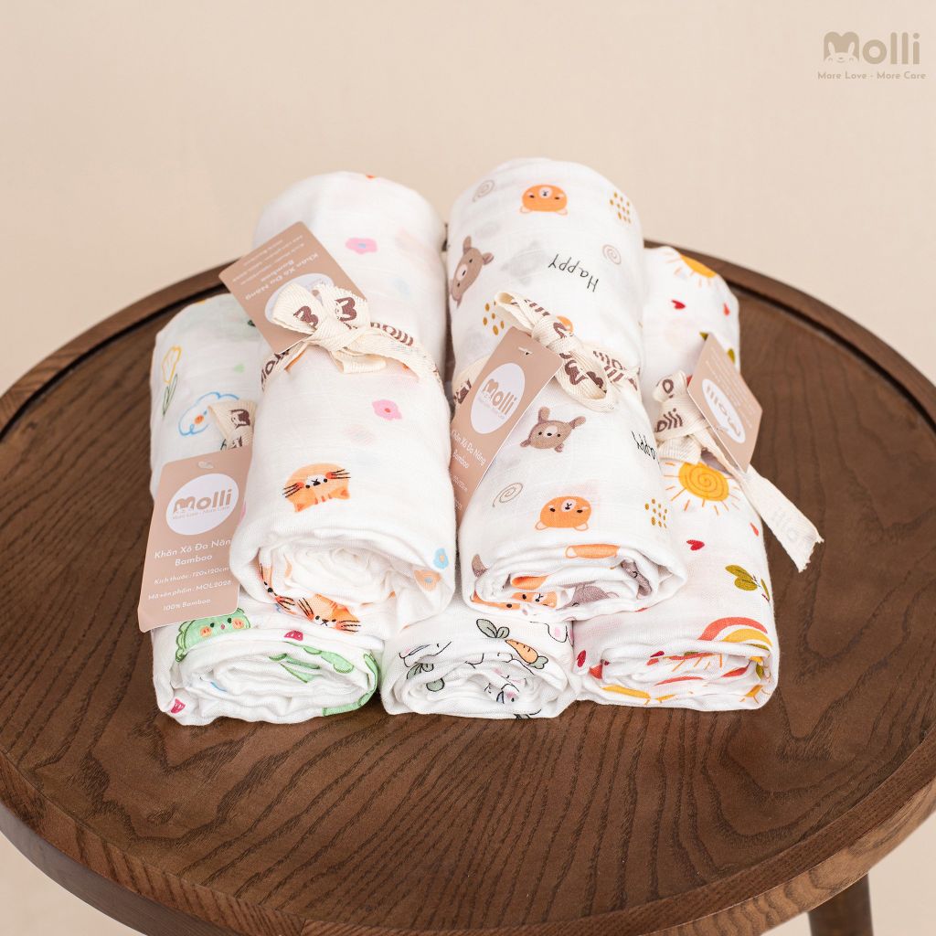 Khăn tắm xô Premium Bamboo Molli MOL2028