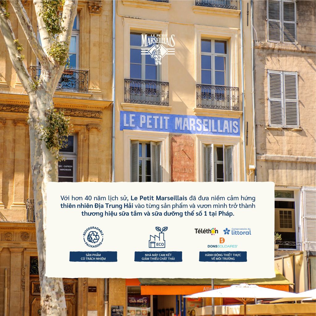 Sữa tắm hữu cơ Le Petit Marseillais Pháp