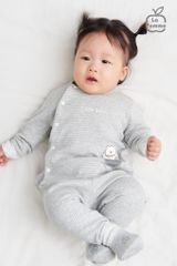 Bộ dài tay cài lệch La Pomme Caro Bear 0211