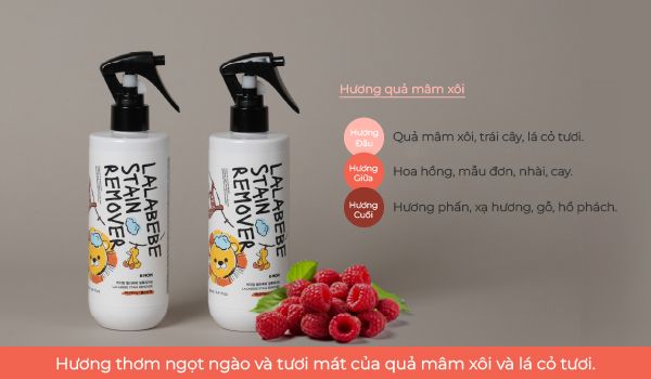 Nước xịt tẩy vết bẩn thuần chay Lalabebe K-MOM