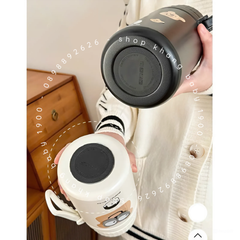Bình giữ nhiệt ủ cháo gấu nâu 1000ml