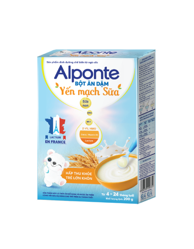 Bột ăn dặm Alponte 4M+