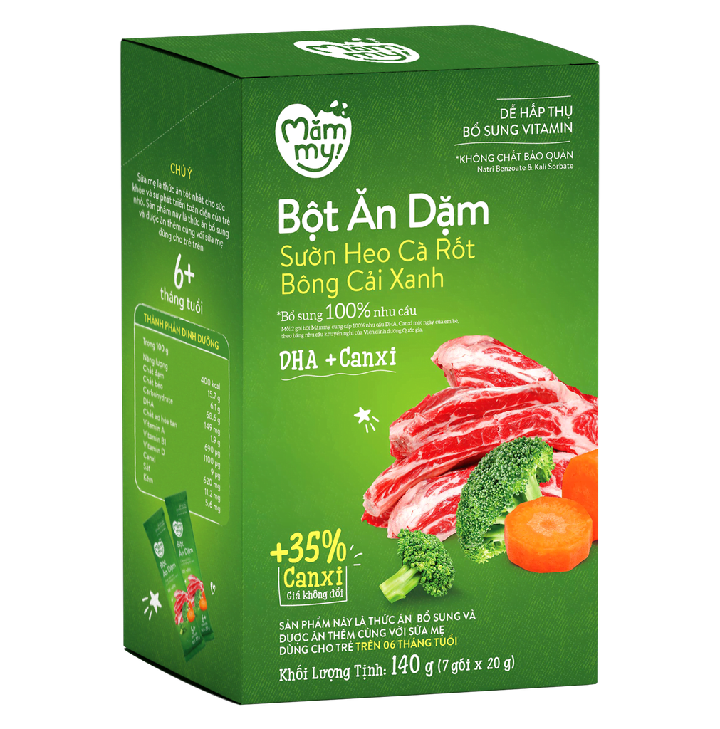 Bột ăn dặm Măm My 6M+
