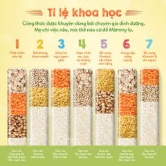Cháo gạo sữa mix hạt Măm My hộp giấy 7 gói