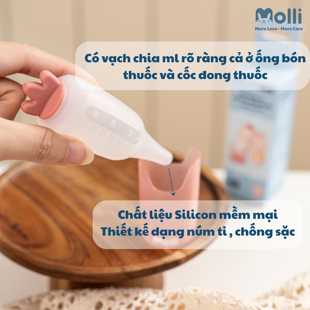 Bộ dụng cụ hỗ trợ uống thuốc Molli