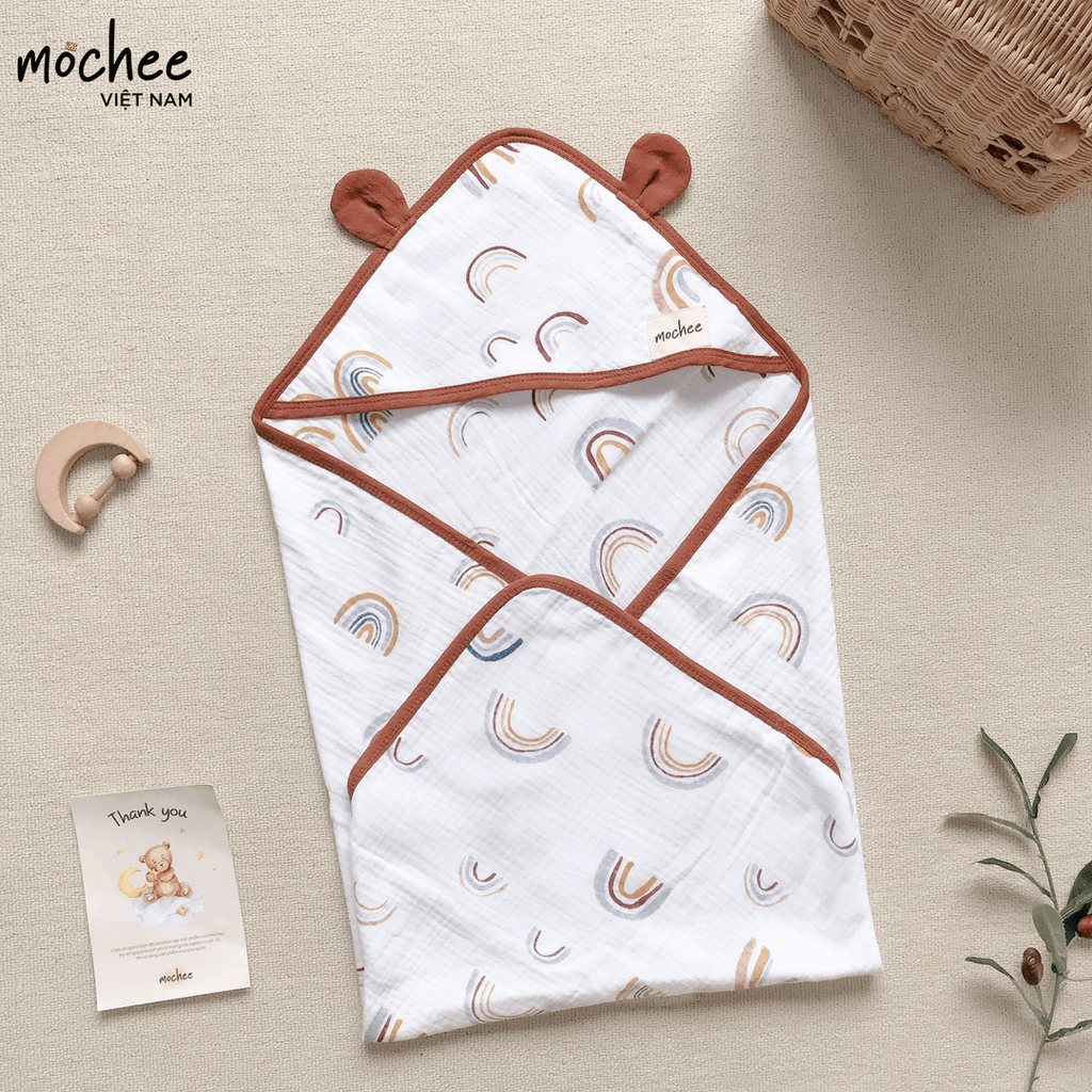 Ủ choàng xô tai gấu Mochee