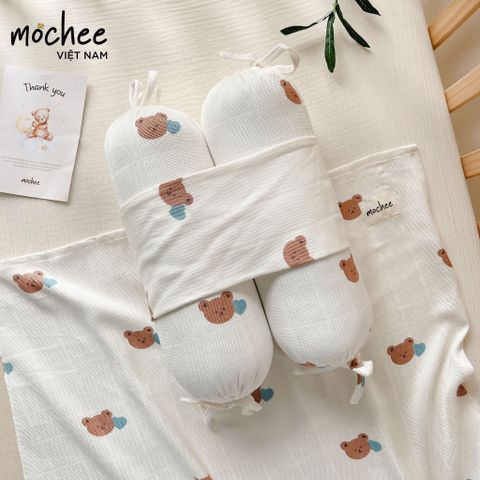 Gối chặn bông sợi tre Mochee