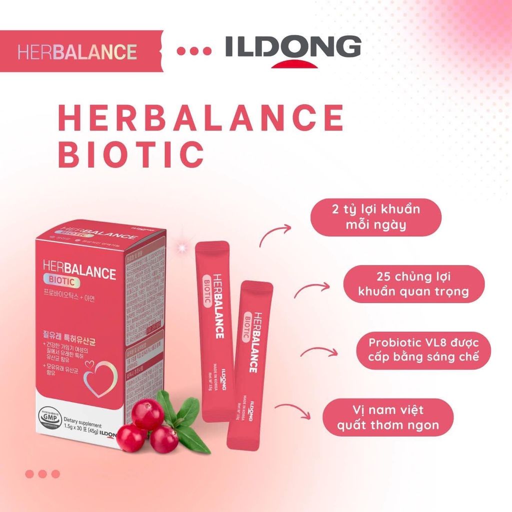 Men vi sinh HerBalance Biotic cho phụ nữ