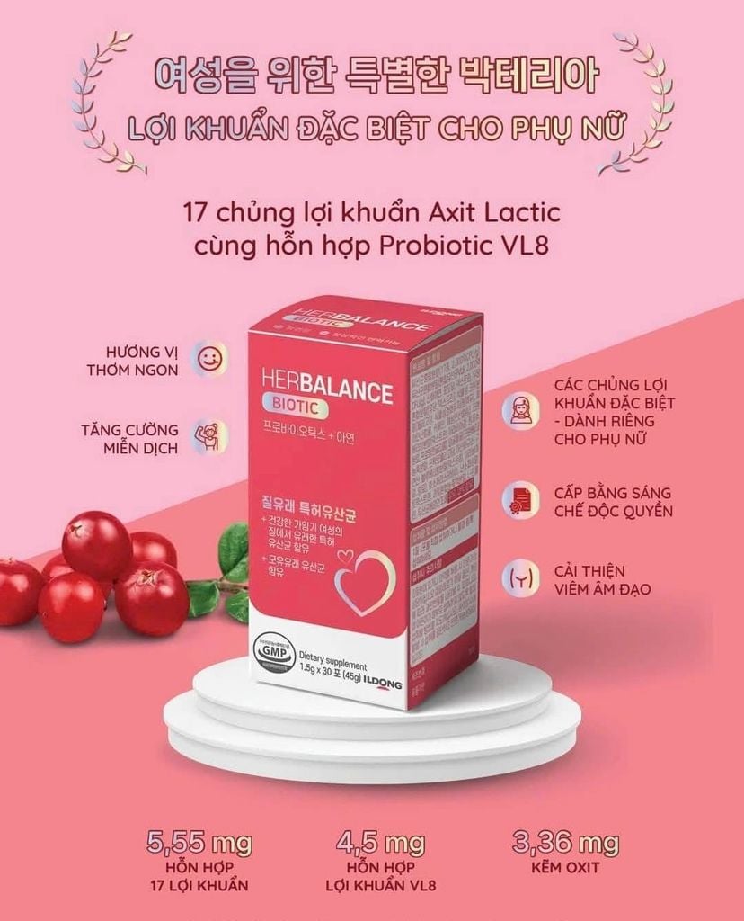 Men vi sinh HerBalance Biotic cho phụ nữ