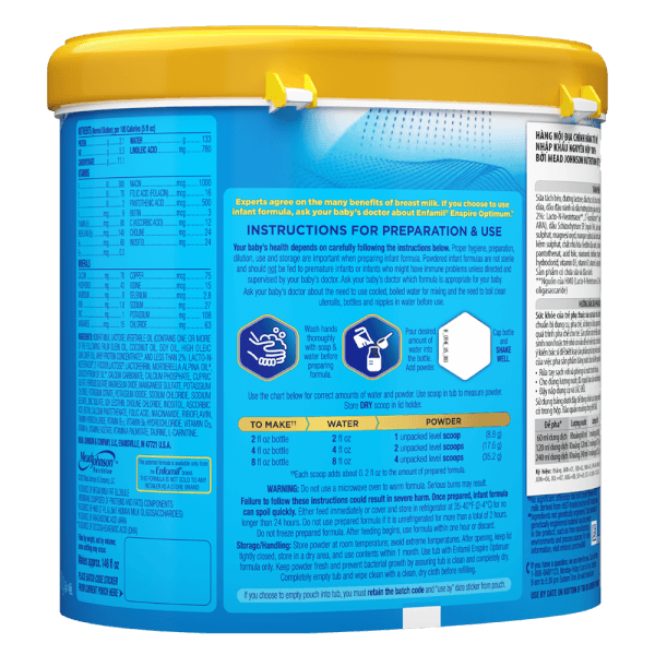 Sữa Enspire xanh Mỹ 0-12M