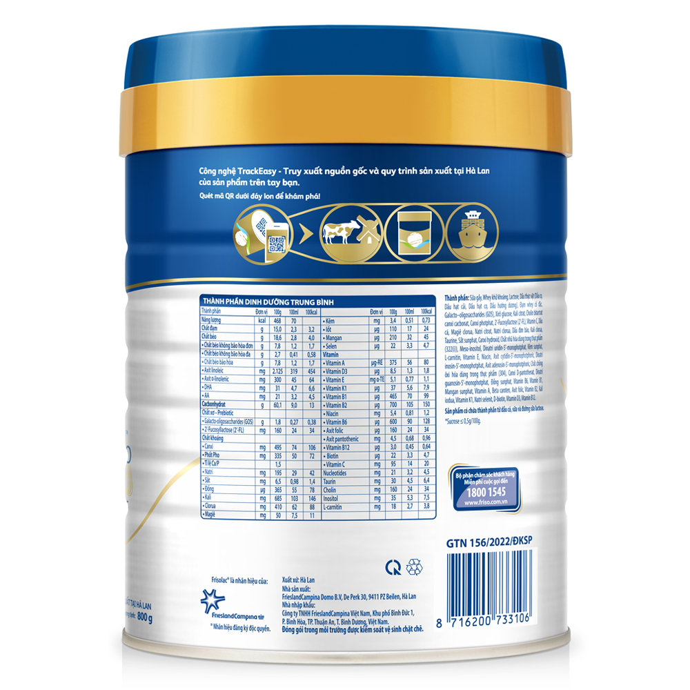 Sữa Frisolac Gold PRO 850g