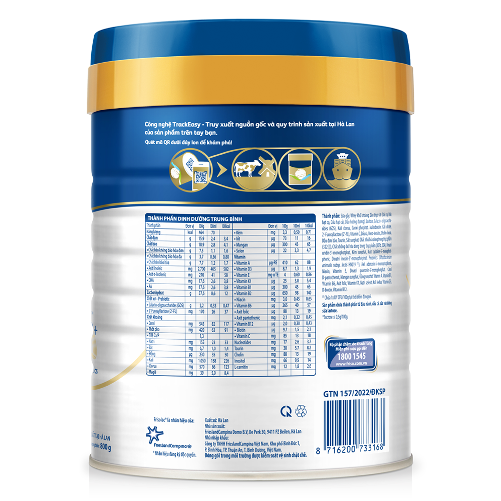 Sữa Frisolac Gold PRO 850g