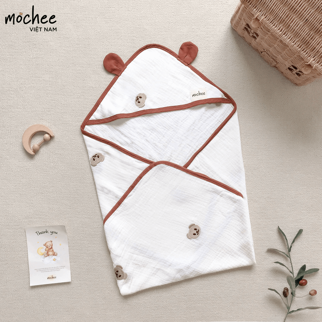 Ủ choàng xô tai gấu Mochee