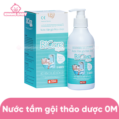Nước tắm gội thảo dược Bicare 250ml 0M+