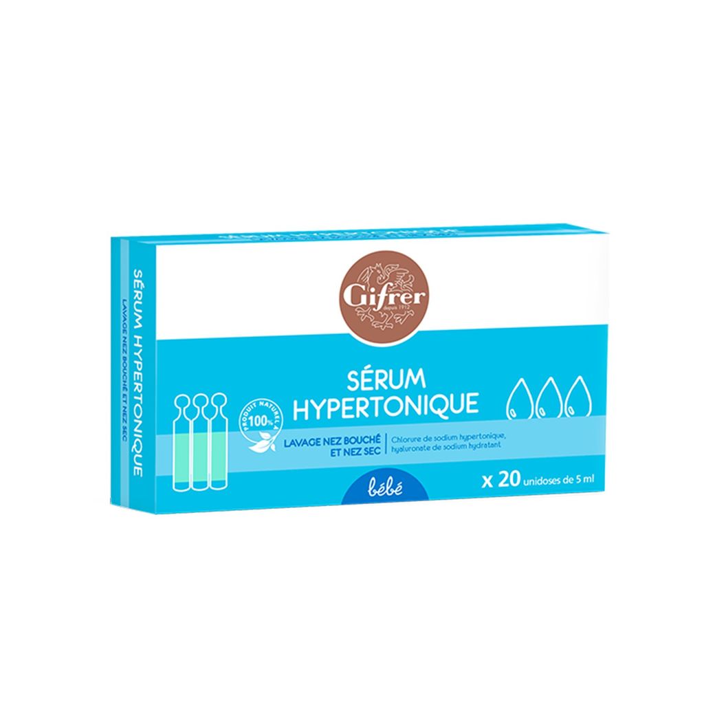 Nước muối xanh trị nghẹt mũi Gifrer Hypertonique Pháp