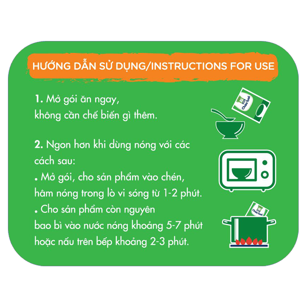 Cháo tươi gói SG Food