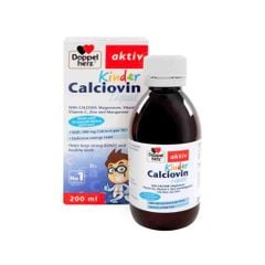 Siro Doppelherz Calciovin bổ sung Canxi 3Y+