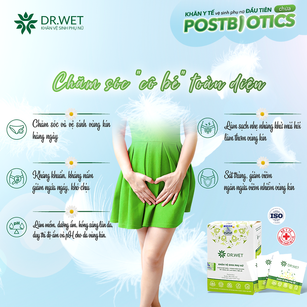 Khăn vệ sinh phụ nữ DR WET