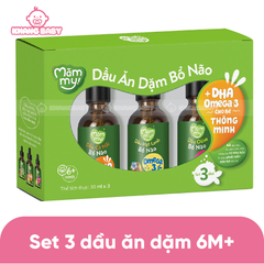 Set 3 Dầu Ăn Dặm Bổ Não Măm My 30ml