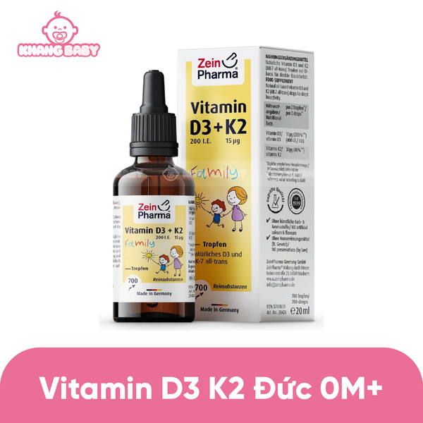 Vitamin D3K2 Mk7 Zein Đức