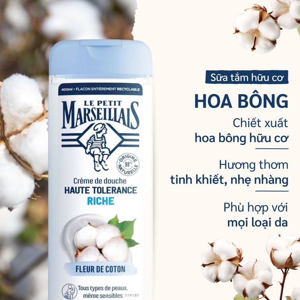 Sữa tắm hữu cơ Le Petit Marseillais Pháp
