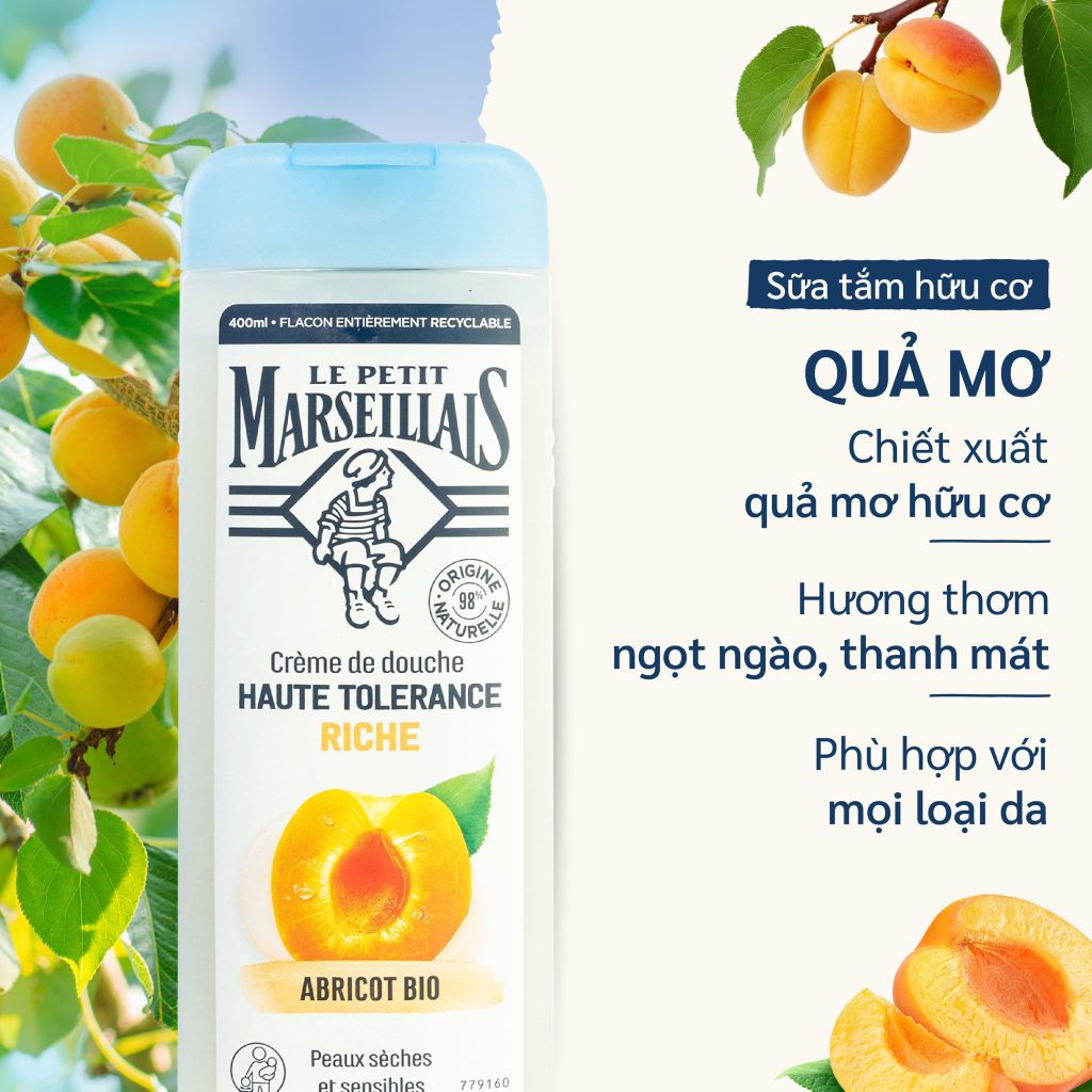 Sữa tắm hữu cơ Le Petit Marseillais Pháp