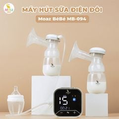 Máy hút sữa điện đôi Moaz Bebe MB094