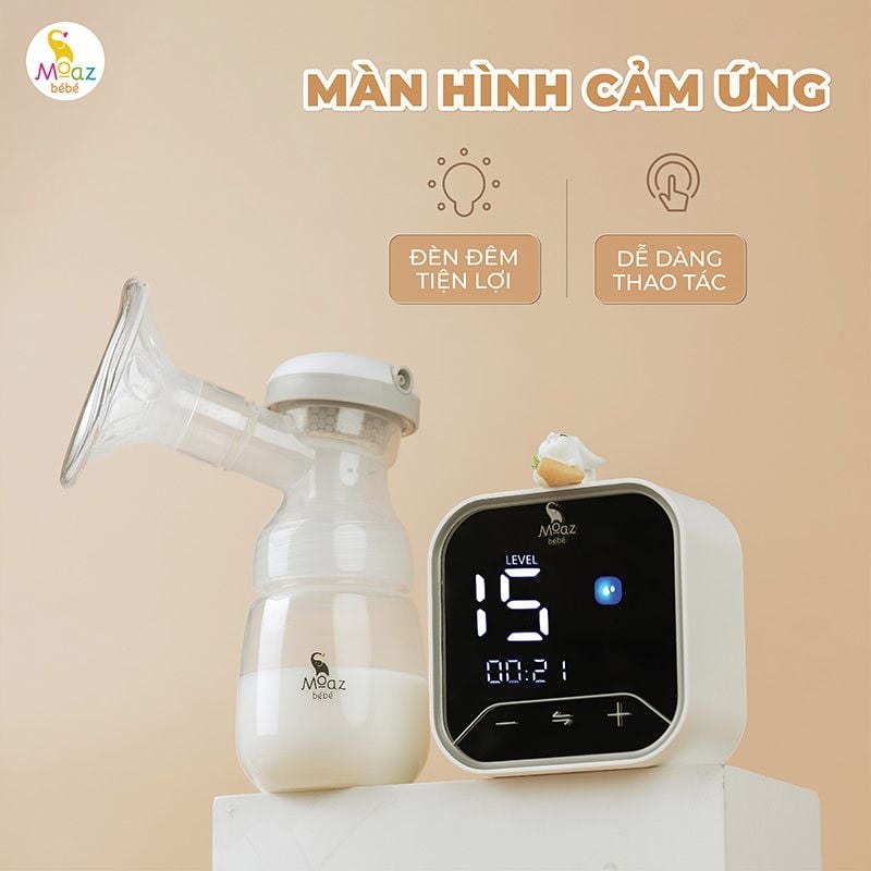 Máy hút sữa điện đôi Moaz Bebe MB094