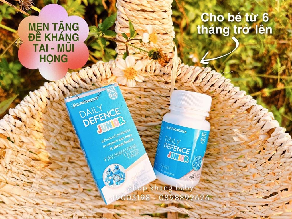 Men tăng đề kháng tai mũi họng Blis Daily Defence