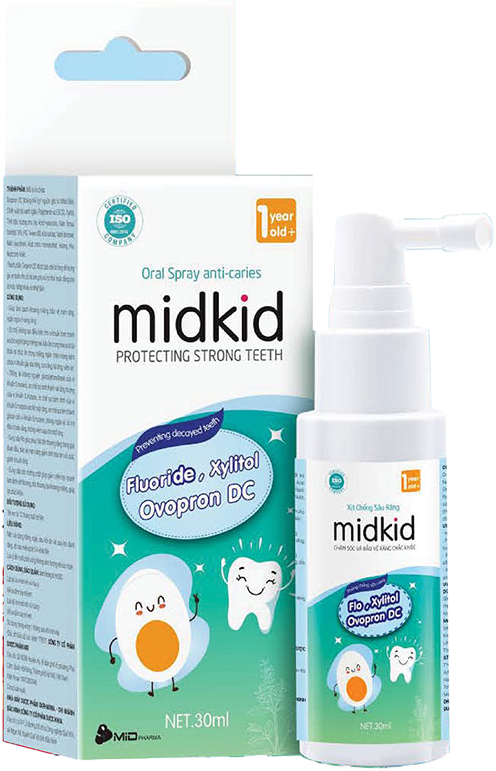 Xịt chống sâu răng Midkid 12M