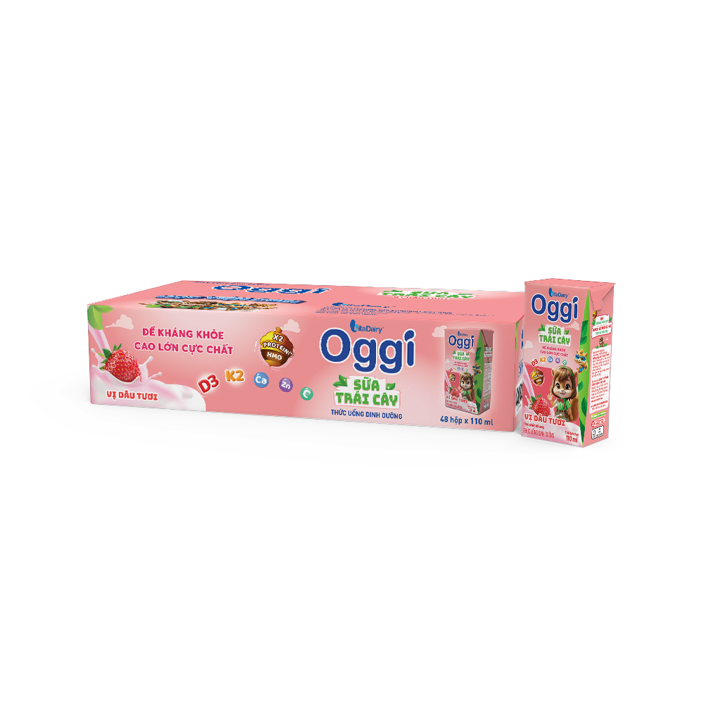 Sữa Oggi trái cây thùng 48 hộp 110ml